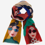 Evelina - soft and lightweight Italian scarf from premium wool - Fratelli Orsini - Luxury Italian Scarf - Handmade in Italy - 3