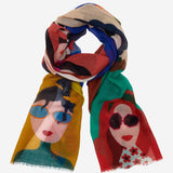 Evelina - soft and lightweight Italian scarf from premium wool - Fratelli Orsini - Luxury Italian Scarf - Handmade in Italy - 3