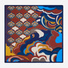 Giorgia (blue/red) - Soft and lightweight Italian foulard from pure silk