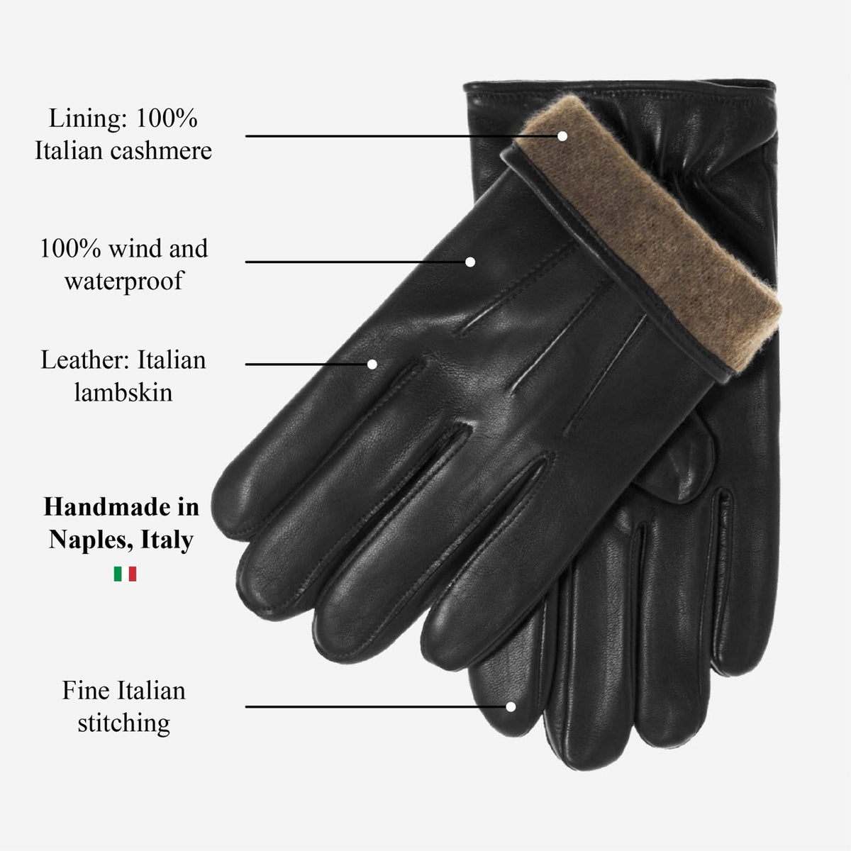 Giovanni leather, lining and craftsmanship details