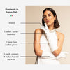 Gabriella (Weiß) - Italienische ungefütterte 8-Zoll-Braut-/Opernhandschuhe aus Leder