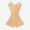 FS01W4 (rosewater) - Italian "4 button length" silk lined leather gloves