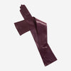FS15W16 (black/grape) - Italian silk lined opera leather gloves - 16-button length