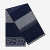 Federico (grey/blue) - Warm and soft Italian scarf from wool blend