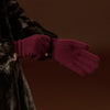 Florentina (red) - Handmade Italian knitted wool gloves with luxurious cashmere lining - Fratelli Orsini - Luxury Leather Gloves - Handmade in Italy - 5