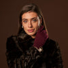 Florentina (red) - Handmade Italian knitted wool gloves with luxurious cashmere lining - Fratelli Orsini - Luxury Leather Gloves - Handmade in Italy - 6