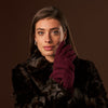 Florentina (red) - Handmade Italian knitted wool gloves with luxurious cashmere lining - Fratelli Orsini - Luxury Leather Gloves - Handmade in Italy - 8