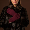 Florentina (red) - Handmade Italian knitted wool gloves with luxurious cashmere lining - Fratelli Orsini - Luxury Leather Gloves - Handmade in Italy - 9