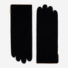 Florentina (noir) - Gants en laine tricotée à la main, fabrication italienne, avec doublure luxueuse en cachemire