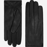 Francesca (black) - Italian lambskin leather gloves with white rabbit fur lining - Fratelli Orsini - Luxury Leather Gloves - Handmade in Italy - 2