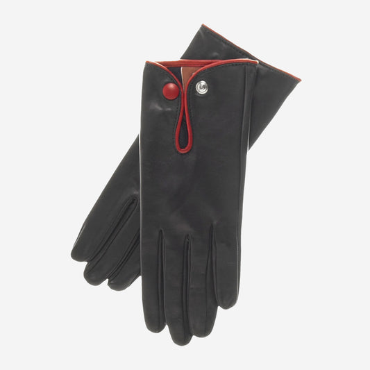 GG4110 (black/red) - Women's Italian casual car gloves