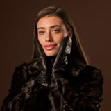 Gianetta (black) – Italian lambskin mittens with luxurious lambswool lining - Fratelli Orsini - Luxury Leather Gloves - Handmade in Italy - 5