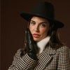 Gianetta (black) – Italian lambskin mittens with luxurious lambswool lining