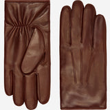 Giovanni (brown) - Classic Italian lambskin leather gloves with cashmere lining