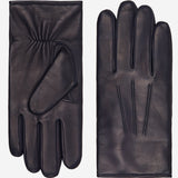 Giovanni (navy blue) - Classic Italian lambskin leather gloves with cashmere lining