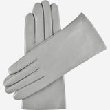 Isabella (grey) - Italian lambskin leather gloves with cashmere lining - Fratelli Orsini - Luxury Leather Gloves - Handmade in Italy - 1