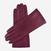 Isabella (cordovan) - Italian lambskin leather gloves with cashmere lining
