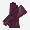 Isabella (aubergine) - Italienische Lammlederhandschuhe mit Kaschmirfutter