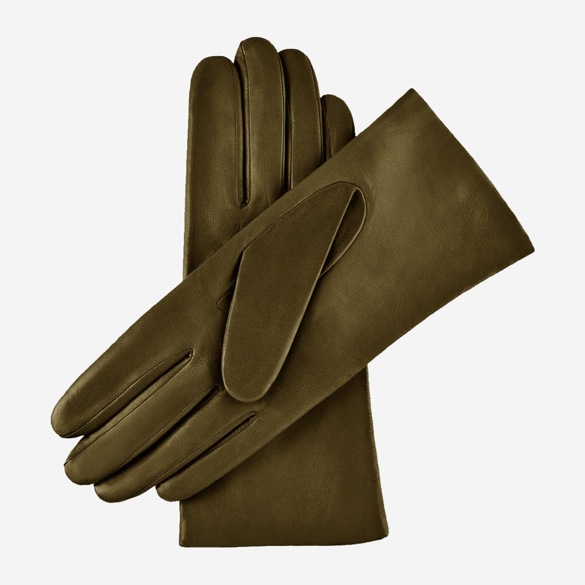 Leather Gloves Green Cashmere Lined - Handmade in Italy – Fratelli
