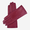 Isabella (magenta) - Italian lambskin leather gloves with cashmere lining