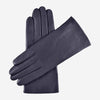 Isabella (navy) - Italian lambskin leather gloves with cashmere lining