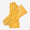 Isabella (yellow) - Italian lambskin leather gloves with cashmere lining