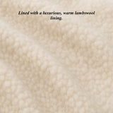 CA4163 (sunshine) - Women's Italian lamb shearling fingerless gloves