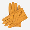 Leonardo (yellow) - Italian driving gloves made of American deerskin leather