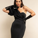 Leonora (black) - Italian cashmere lined 8-button length leather gloves
 - Fratelli Orsini - Luxury Leather Gloves - Handmade in Italy - 7