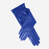 Leonora (blue) - Italian cashmere lined 6-button length leather gloves