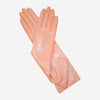 Leonora (pink) - Italian cashmere lined 6-button length leather gloves