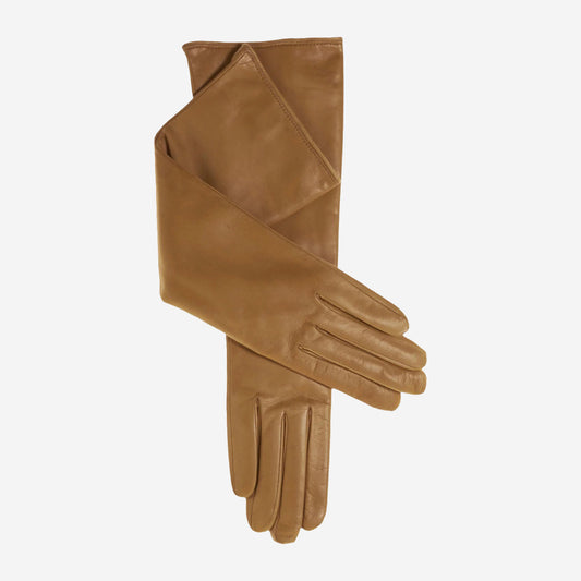 Leonora (vac) - Italienische, kaschmirgefütterte Lederhandschuhe mit „8 Knöpfen“
