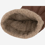 Lorenzo (brown) - Italian gloves made of American deerskin leather with cashmere lining - Fratelli Orsini - Luxury Leather Gloves - Handmade in Italy - 3