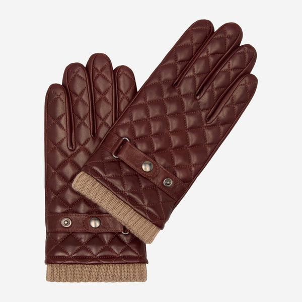 Leather Gloves Cashmere Lined Brown - Handmade in Italy – Fratelli