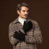 Luciano (black) - Handmade Italian knitted wool gloves with luxurious cashmere lining - Fratelli Orsini - Luxury Leather Gloves - Handmade in Italy - 4