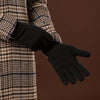 Luciano (black) - Handmade Italian knitted wool gloves with luxurious cashmere lining - Fratelli Orsini - Luxury Leather Gloves - Handmade in Italy - 5