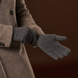 Luciano (grey) - Handmade Italian knitted wool gloves with luxurious cashmere lining - Fratelli Orsini - Luxury Wool Gloves - Handmade in Italy - 8