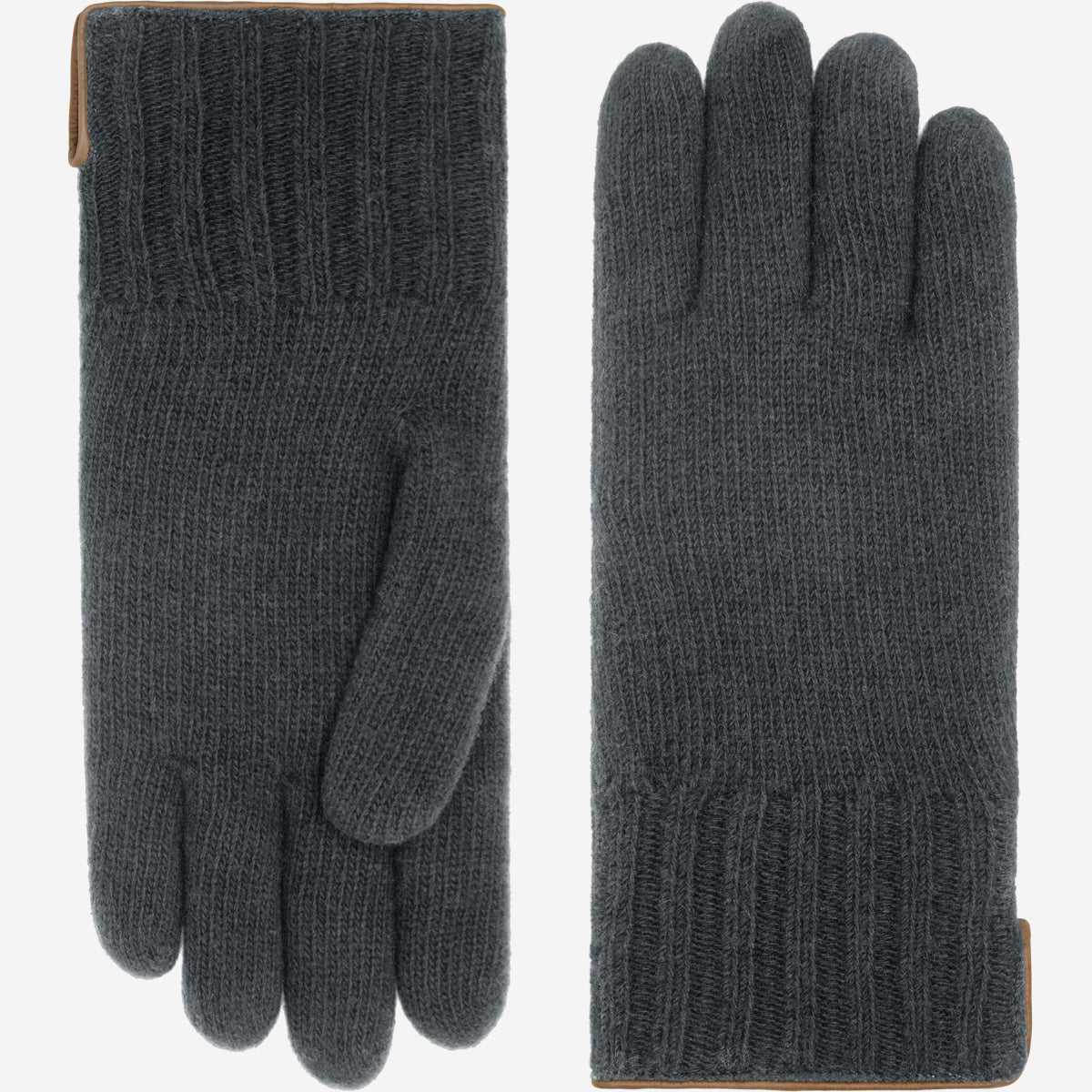 Luciano (grey) - Handmade Italian knitted wool gloves with luxurious cashmere lining - Fratelli Orsini - Luxury Wool Gloves - Handmade in Italy - 1