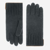 Luciano (grey) - Handmade Italian knitted wool gloves with luxurious cashmere lining