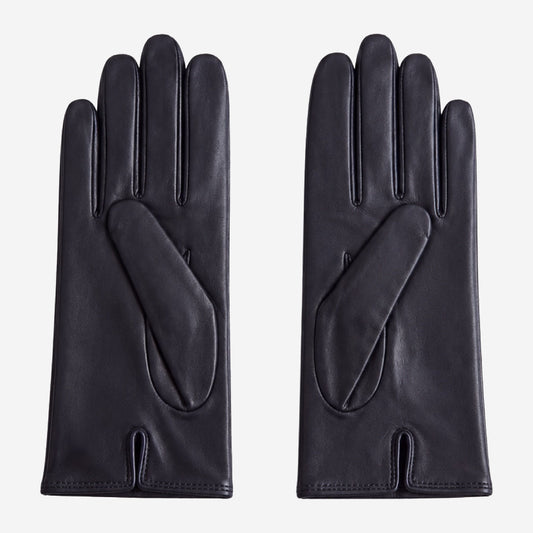 Marcella (black) - Unlined women’s lambskin leather gloves
