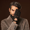 Marcello (black) – Luxurious Italian peccary driving gloves - Fratelli Orsini - Luxury Leather Gloves - Handmade in Italy - 9