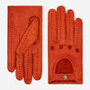 Marcello (orange) – Luxurious Italian peccary driving gloves