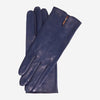 Margherita (navy) - Italian lambskin leather gloves with cashmere lining