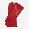Margherita (red) - Italian lambskin leather gloves with cashmere lining
