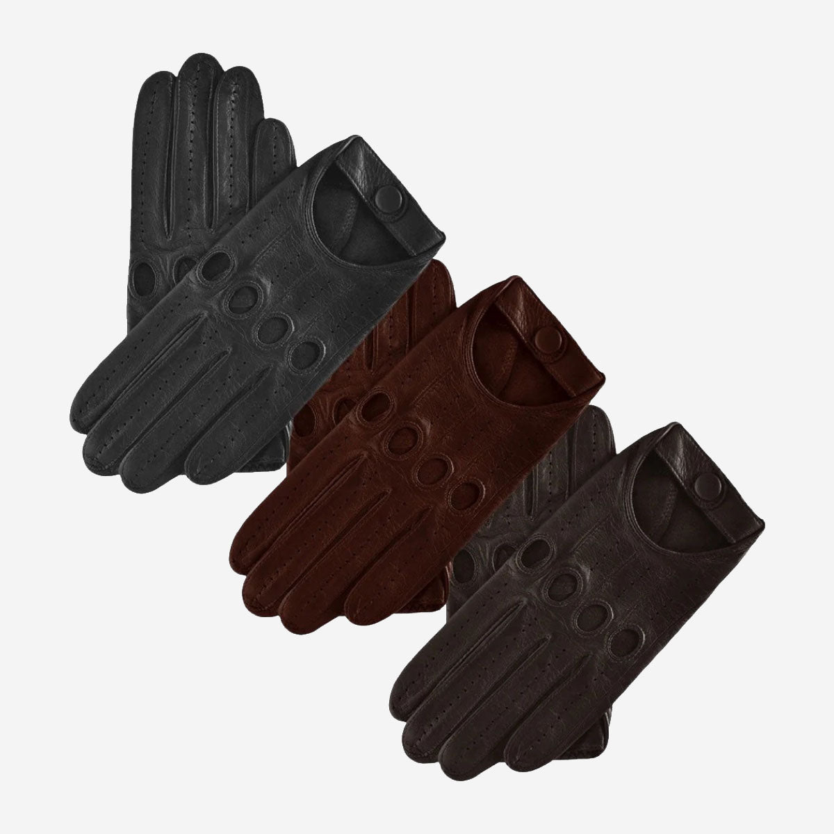 Men's Driving Gloves - Black - Made in Italy – Fratelli Orsini®