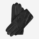 Mario (black) - Italian lambskin leather driving gloves & touchscreen feature