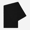 Napoli (black) - 100% cashmere ribbed scarf (unisex)