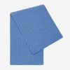 Napoli (light blue) - 100% cashmere ribbed scarf (unisex)