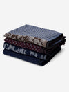 Bruno (grey/red) - warm and soft Italian scarf from wool blend - Fratelli Orsini - Luxury Italian Scarf - Handmade in Italy - 6