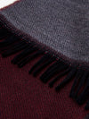 Romeo (red/grey) - warm and soft scarf from 100% wool - Fratelli Orsini - Luxury Wool Scarf - Handmade in Italy - 5